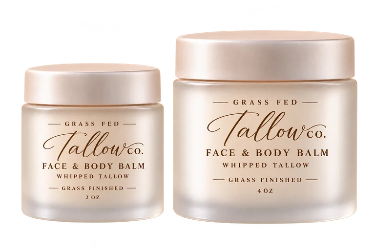 Upcoming frosted glass jars in the final design: 2 oz and 4 oz